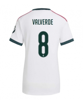 Real Madrid Federico Valverde #8 Maglia Gara Casa Repliche 2026-27 Donna Maniche Corte Real Madrid Federico Valverde #8 Maglia Gara Casa Repliche 2026-27 Donna Maniche Corte